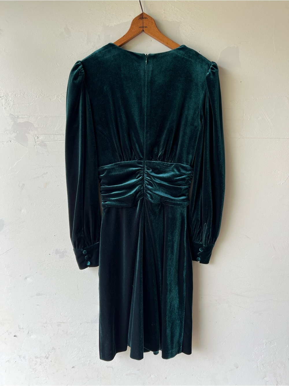 Vince Camuto Velvet Twist-Front Fit-and-Flare Dress - Picture 4 of 8
